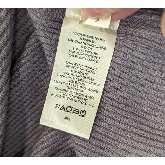 🆕 Free People Juicy Long Sleeve Cowl Neck Shirt in Purple Size Small - Picture 8 of 10